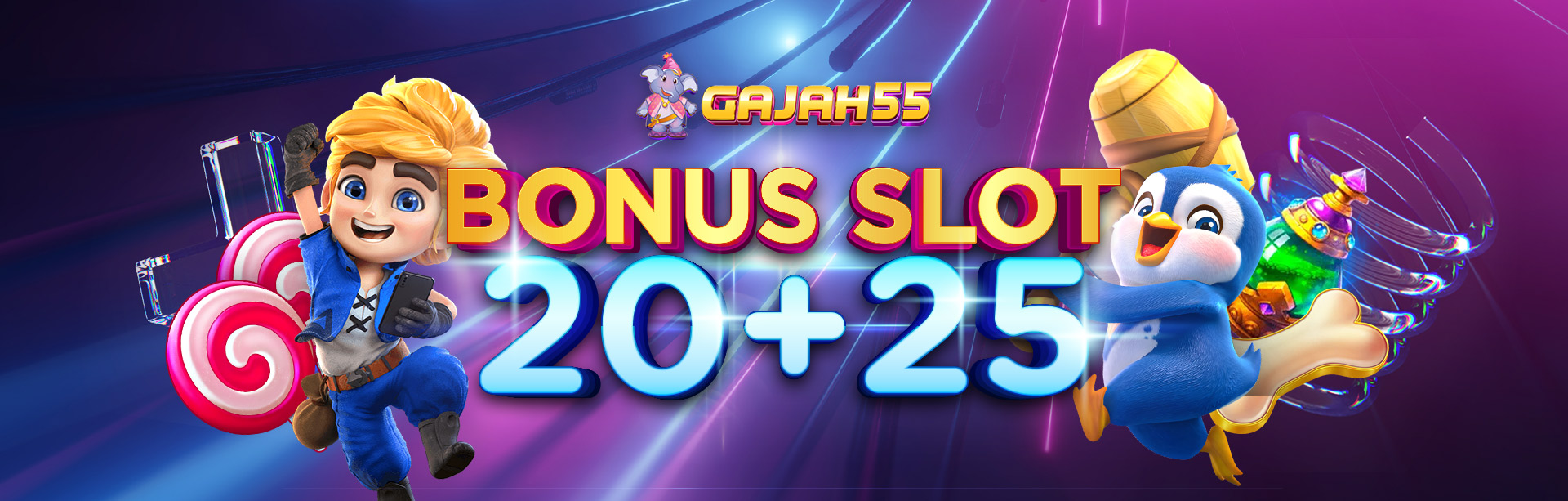 BONUS 20 25 GAJAH55 QRIS